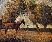 Georges Seurat The Harness Carriage oil painting on canvas